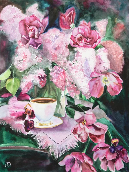 Natürmort resim suluboya