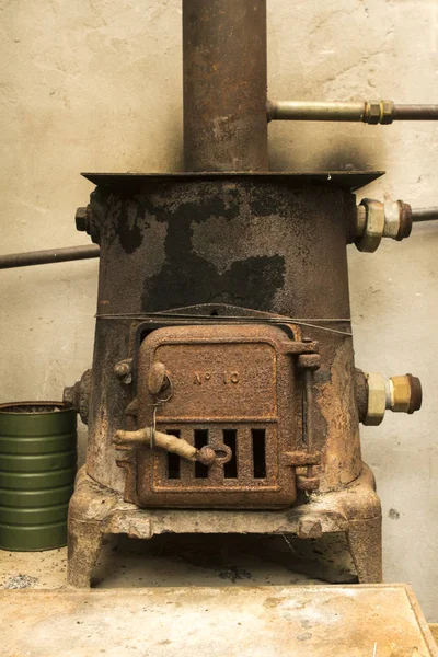 Vintage rocket stove or furnace — Stock Photo, Image