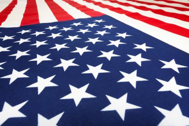 American flag laying on flatness clipart
