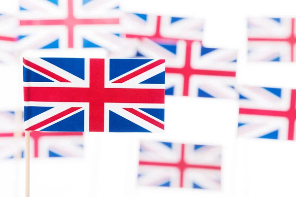 Small paper flags of Great Britain — Stock Photo, Image