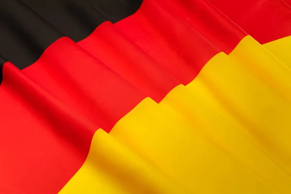 Sedoso plisado bandera de Alemania —  Fotos de Stock