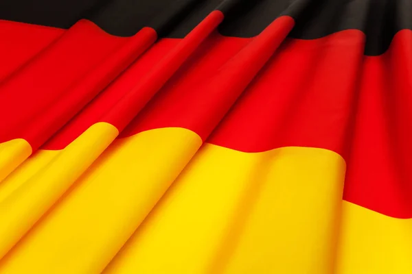 Bandiera in tessuto plissettato Germania — Foto Stock