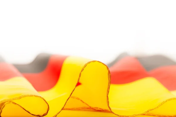 Σημαία της Γερμανίας τοποθέτηση επιπεδότητα με βολάν — Φωτογραφία Αρχείου