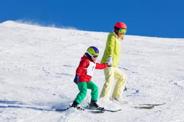 Kayak öğretim oğlu anne