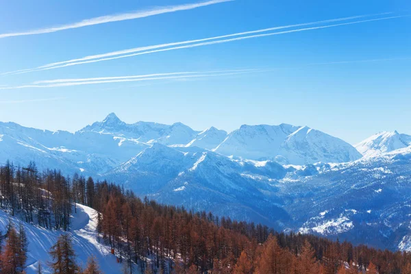 Winter mountain scene — Stock Photo, Image
