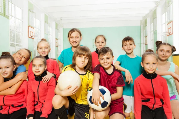 Grupo de equipo de fútbol — Foto de Stock