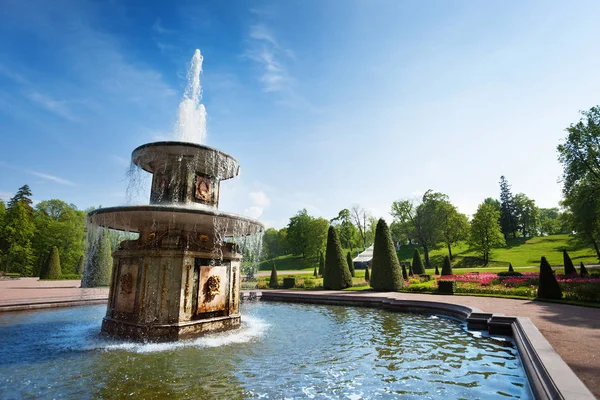 Roman Fountain Lower Park Peterhof Russia — Stock Photo, Image