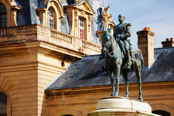Monument Henri Orleans Duke Aumale Great Stables Building Chateau Chantilly — Stock Photo, Image