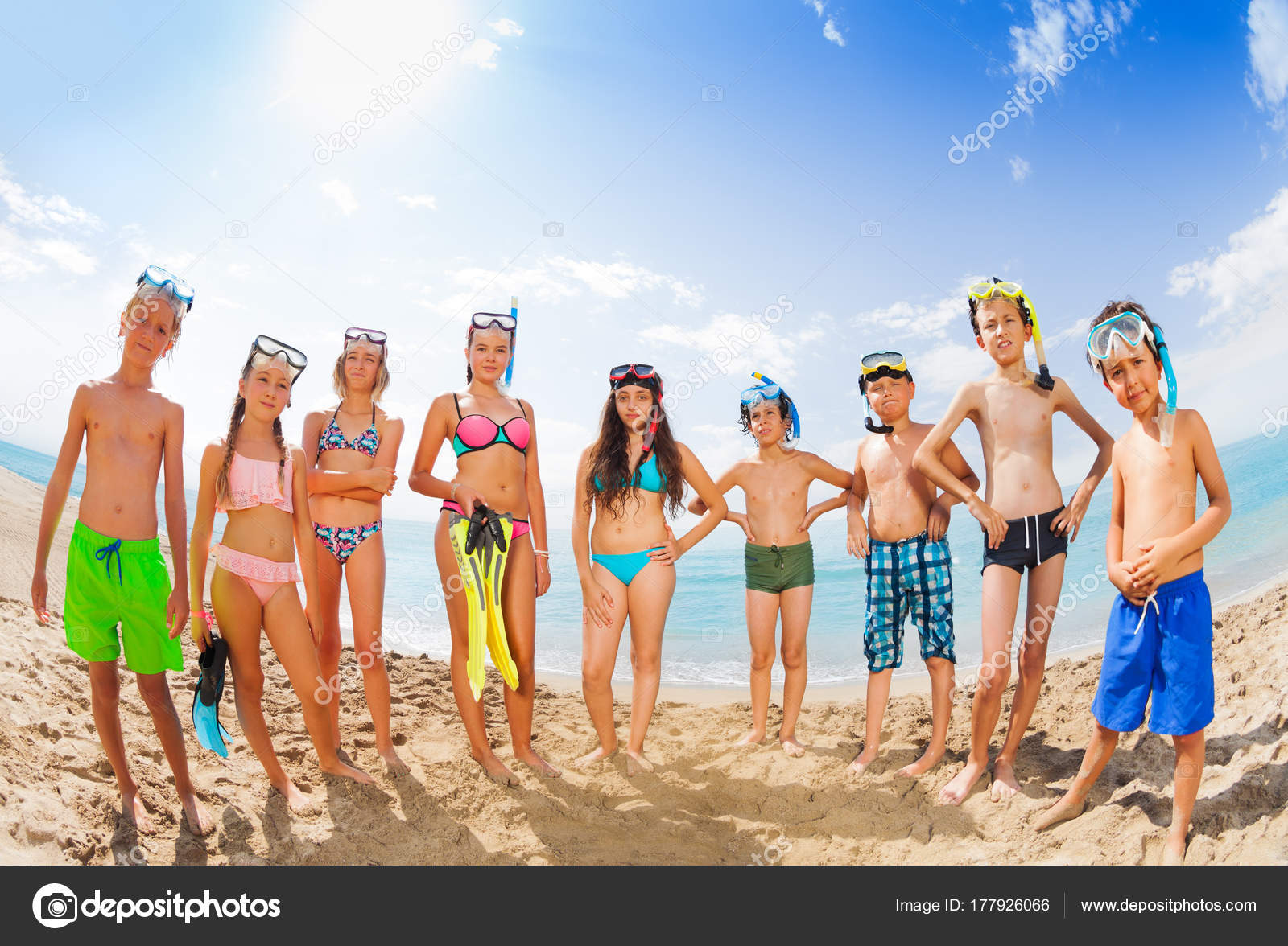 kids in swimsuits