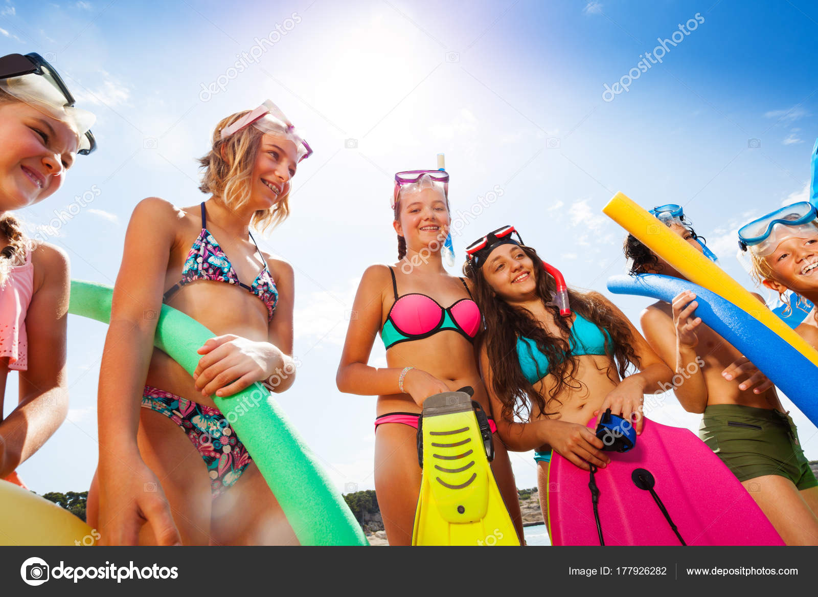 children in swimsuits