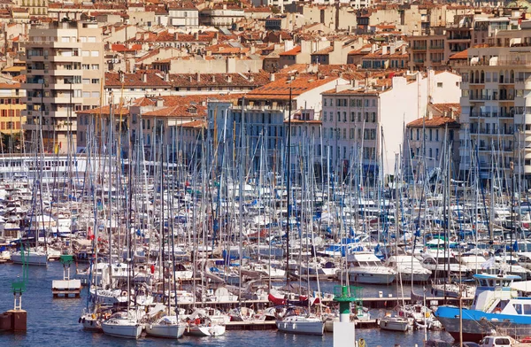 Bella Vista Della Città Del Porto Marsiglia Francia — Foto Stock