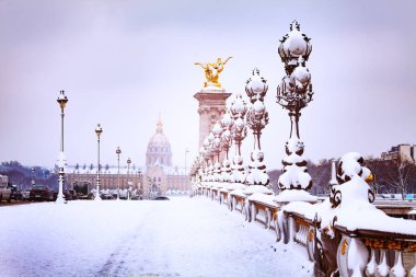 Köprü Pont Alexandre Kış Masalı