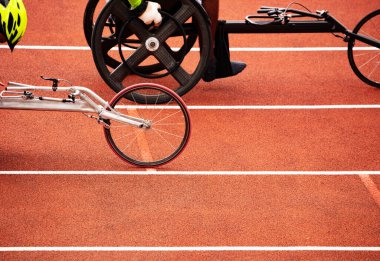 Engelli sporcular için tekerlekli sandalye