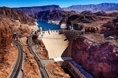 Colorado river Hoover Dam hydro power station