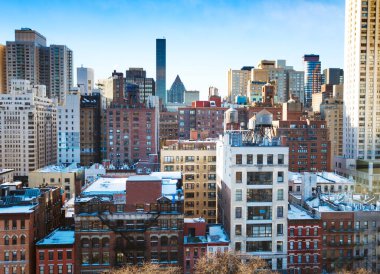 Typical Manhattan building background in New York