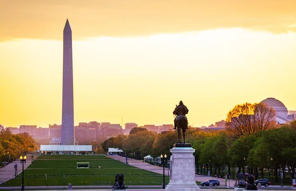 Estátua do Memorial Grant, Monumento George Washington — Fotografia de Stock
