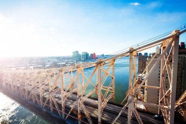 Pont Ed Koch Queensboro au-dessus du Queens, rivière East — Photo