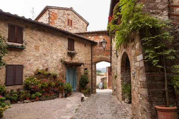 Montefioralle, Toscana, Itália — Fotografia de Stock