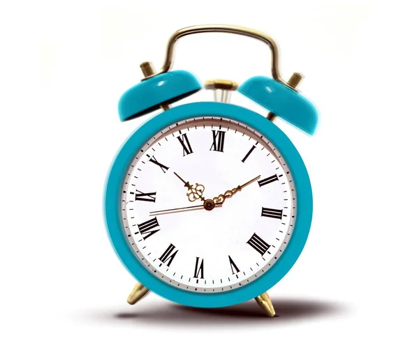 Relógio Alarme Com Números Romanos Tocando — Fotografia de Stock