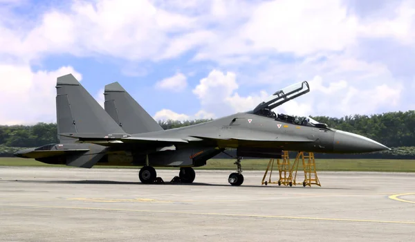 Pesawat Tempur Rusia Lapangan Terbang — Stok Foto