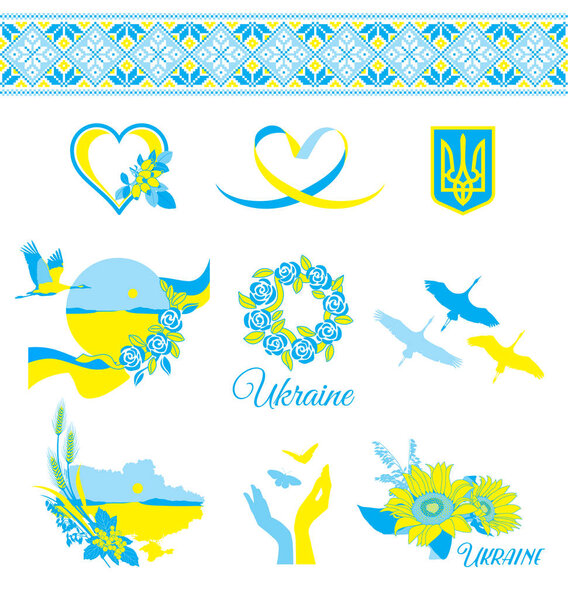 Декоративные элементы в украинском стиле
