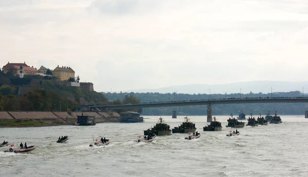 Corazzate durante la parata militare — Foto Stock