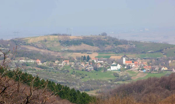 Panoramiczny widok z gór — Zdjęcie stockowe