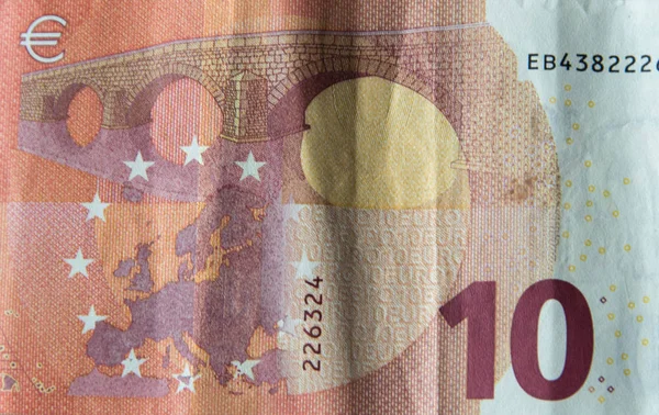 Часть банкноты Европейского Союза — стоковое фото
