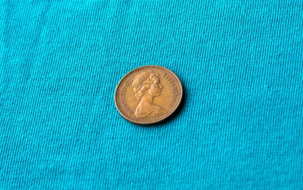 One British penny — Stock Photo, Image