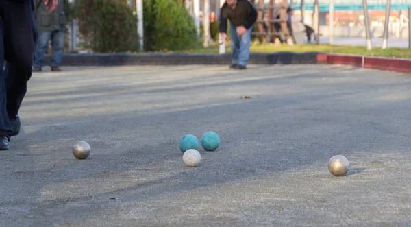 Boules game, Petanque game — Stock Photo, Image