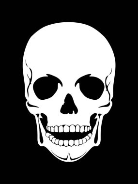 İnsan kafatası vektör Illustration siluet