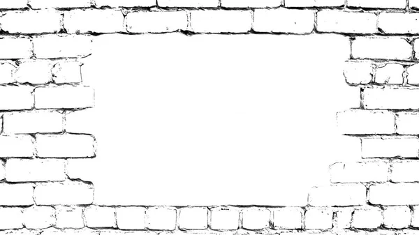 Parede de tijolo fundo branco, cinza, translúcido para texto e rótulos . — Fotografia de Stock