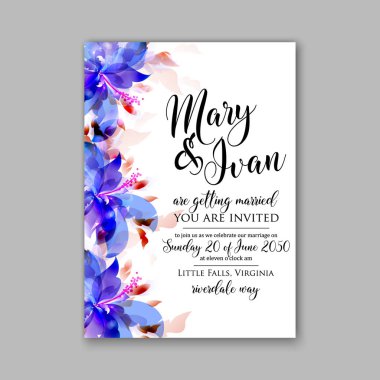 Romantik pembe Şakayık buketi gelin davet şablonu tasarım evlilik