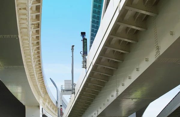 Ιαπωνική Γέφυρα Αυτοκινητόδρομου Μια Ηλιόλουστη Μέρα — Φωτογραφία Αρχείου