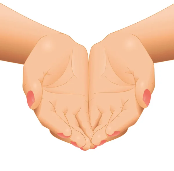 boş açık kadın eller