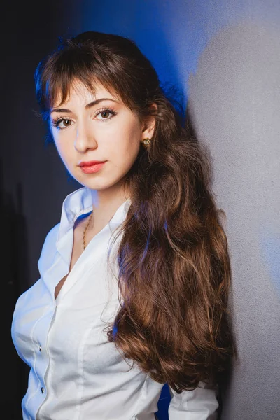 Retrato de bela senhora — Fotografia de Stock