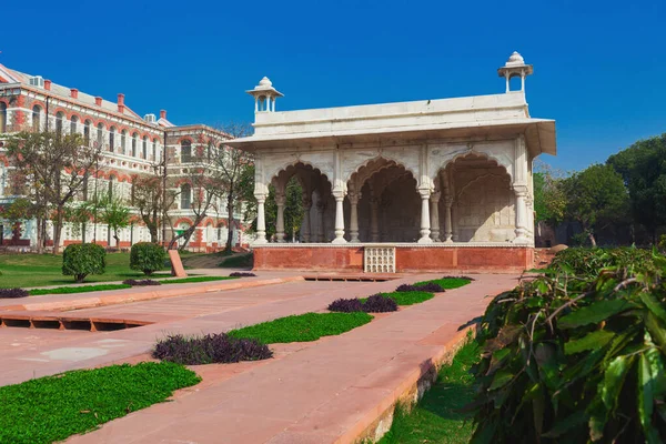 Bhado Pavillon Rotem Fort Delhi Indien — Stockfoto