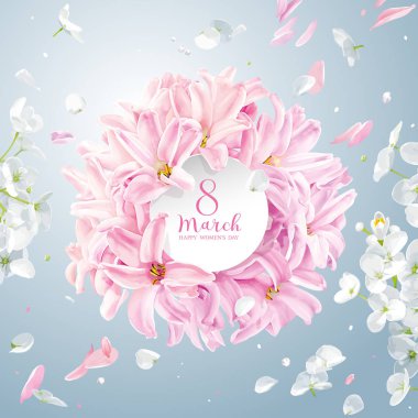 Leylak ve Pembe Hyacinth, Kasımpatı ve Elma çiçeği 8 kişilik.