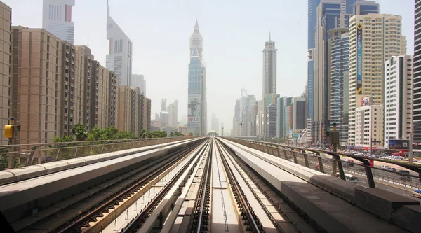 Sistema de metrô de Dubai — Fotografia de Stock