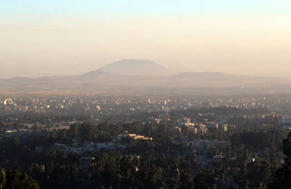 Panorama över Addis Abeba — Stockfoto