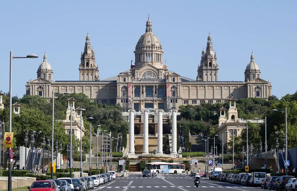 Barcelona Mnac genel görünümü — Stok fotoğraf