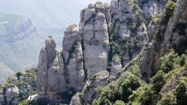 Arka plan ile dağ kayalar