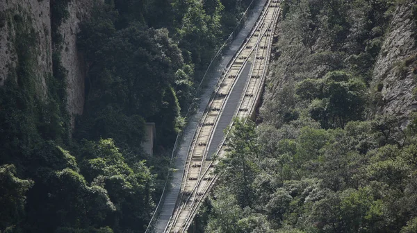 Travessia ferroviária funicular — Fotografia de Stock