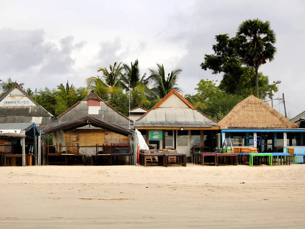 Cafes of Jimbaran beach — Stock Photo, Image