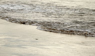 Kirli bir köpüklü dalga