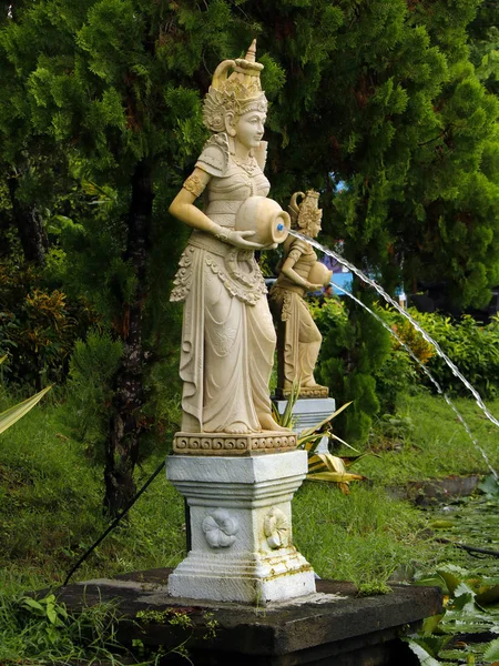 Pond statue on Bali Royalty Free Stock Photos