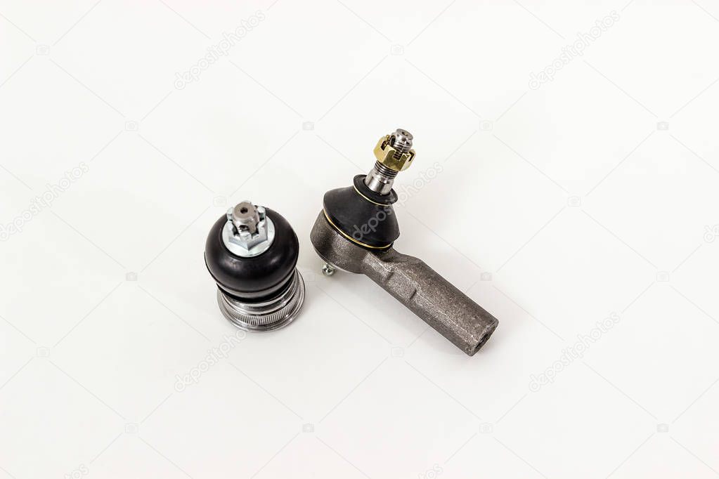  Tie rod end  on a white background isolated. Auto Parts. Spare parts.