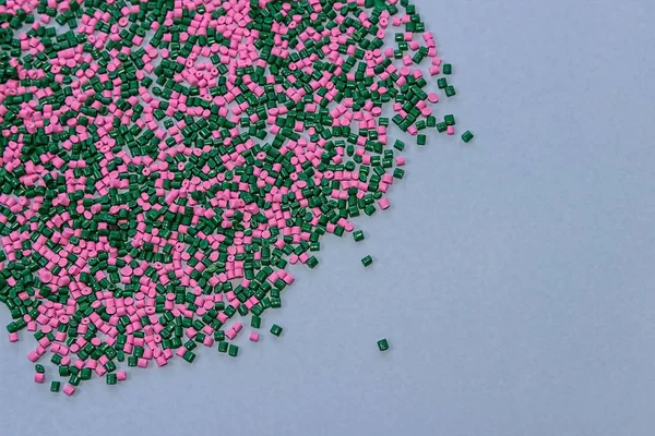 Polymeric dye. Plastic pellets. Colorant for  the granules.  Polymer beads — Stock Photo, Image