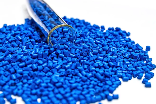 Polymeric dye. Colorant for plastics. Pigment in the granules. — Stock Photo, Image