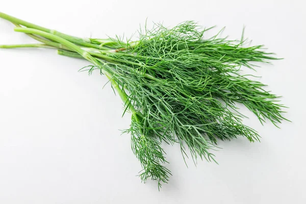 Dill weed. Fresh dill greens. Fennel isolated on white